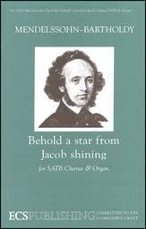 Behold a Star from Jacob Shining SATB choral sheet music cover